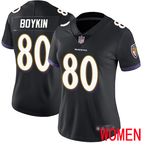 Baltimore Ravens Limited Black Women Miles Boykin Alternate Jersey NFL Football #80 Vapor Untouchable
